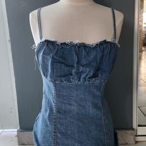 H&M Light Blue Denim Dress